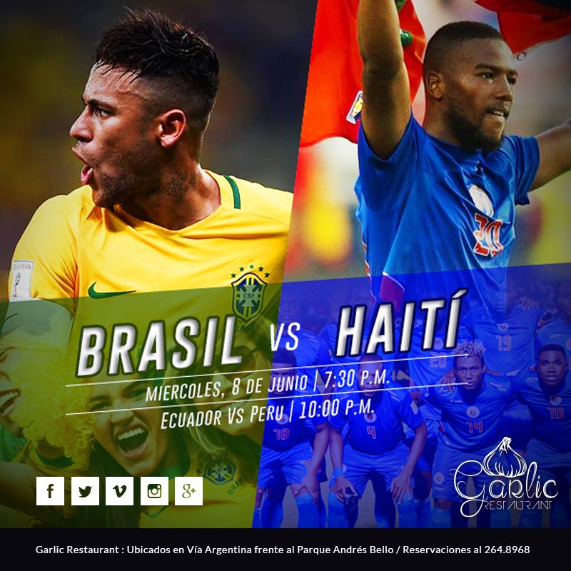 Vive la emoción de la #copaamerica con <a href="/Garlic_Rest/">Garlic Restaurant</a>