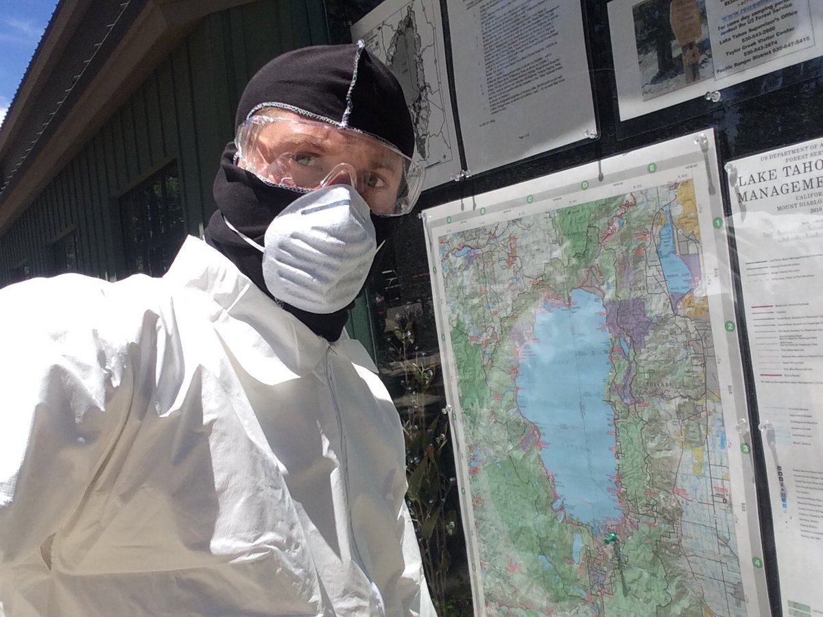 Johnbartellabc's tweet photo. PLAGUE found on Lake Tahoe chipmunk. Don't worry a hazmat suit is not needed. #ABC10 https://t.co/z0SOjKZr1i