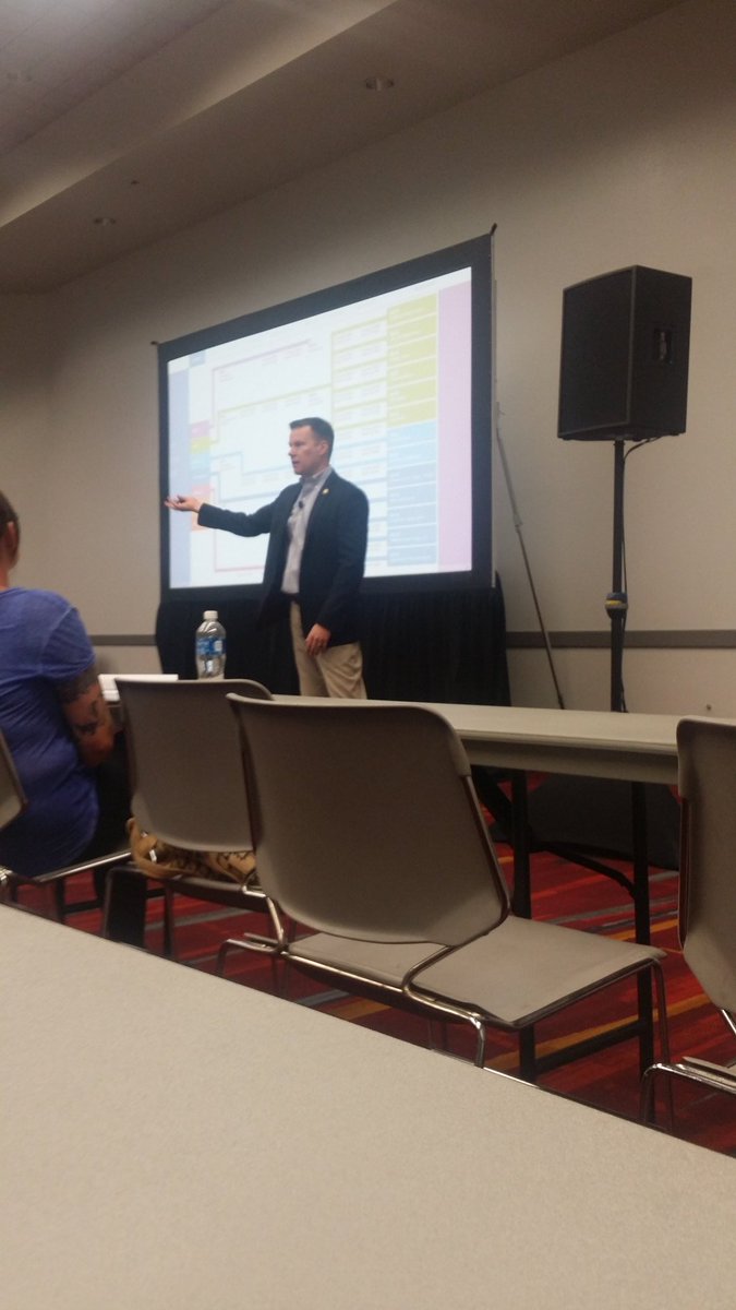 Spinitar's tweet photo. John Lamberson @biamp shares how to communicate with IT clients and to help with #PDBKACerrors #AVforIT #InfomComm16 https://t.co/IoT1Tbeizk