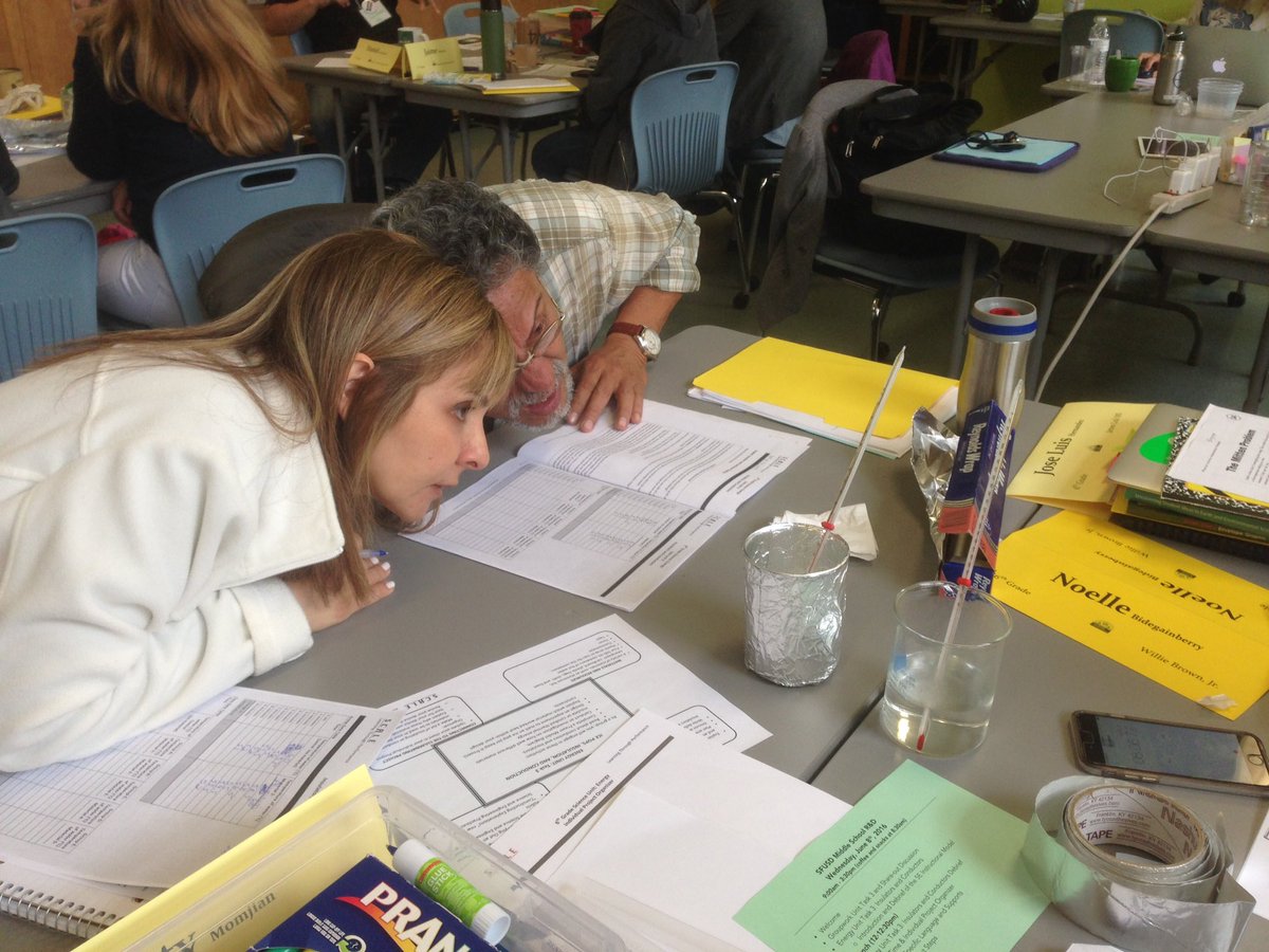 SFUSD_Science's tweet photo. 6th grade #SFUSDscience teachers explore thermal energy transfer to prepare to pilot #SFUSD Science Core Curriculum https://t.co/3Ji5g4mkzd