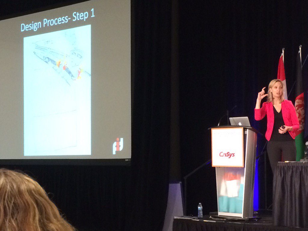 RealBobJ's tweet photo. Three step design process being explained by Desi Matel-Anderson. @FITreadytogo #WCDM2016 @wcdm https://t.co/NwJApYIM1k