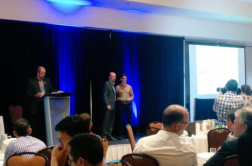 UT_ITE's tweet photo. Our very own @wolofskyg receiving his CCG Competition Award @CITE2016. Congrats! #cite2016 @uoftengineering #UofT https://t.co/nYMSG8kAgR