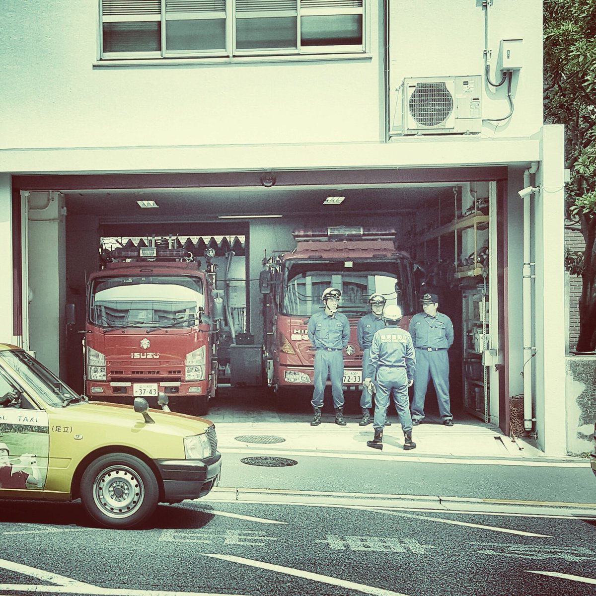 ClaytonTaylor_7's tweet photo. The Fire Brigade #meguro #tokyo #firestation #firefighter https://t.co/l8MH94UBfD