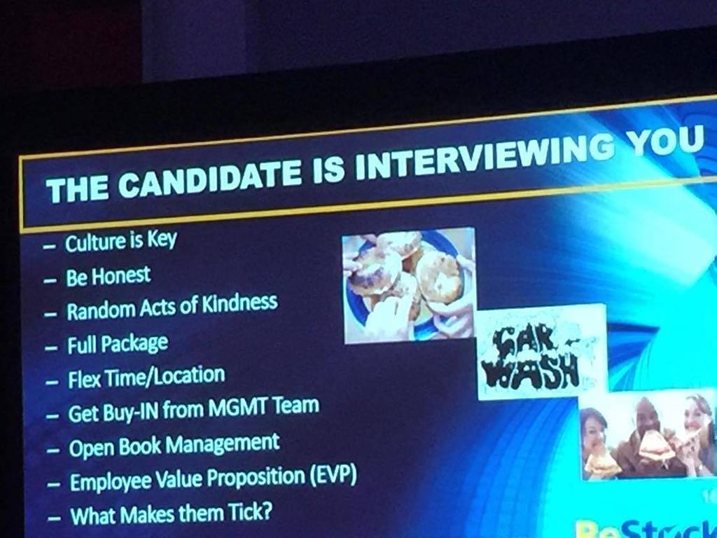 jeffsheehan's tweet photo. Hiring? Don't forget the candidate is interviewing you! #IRCE16 #NewWayToEngage #restockit… https://t.co/hHdCJ0yd9g https://t.co/lbb67Zj5Zs