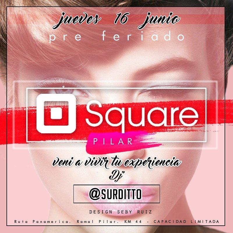 SebyRuiz's tweet photo. Jueves 16 SALE @SquareViernesOK 
De la mano de @Surditto !!
Anticipadas, chicas free, cumpleaños y mesas vip !! https://t.co/ABFWUdnHGX