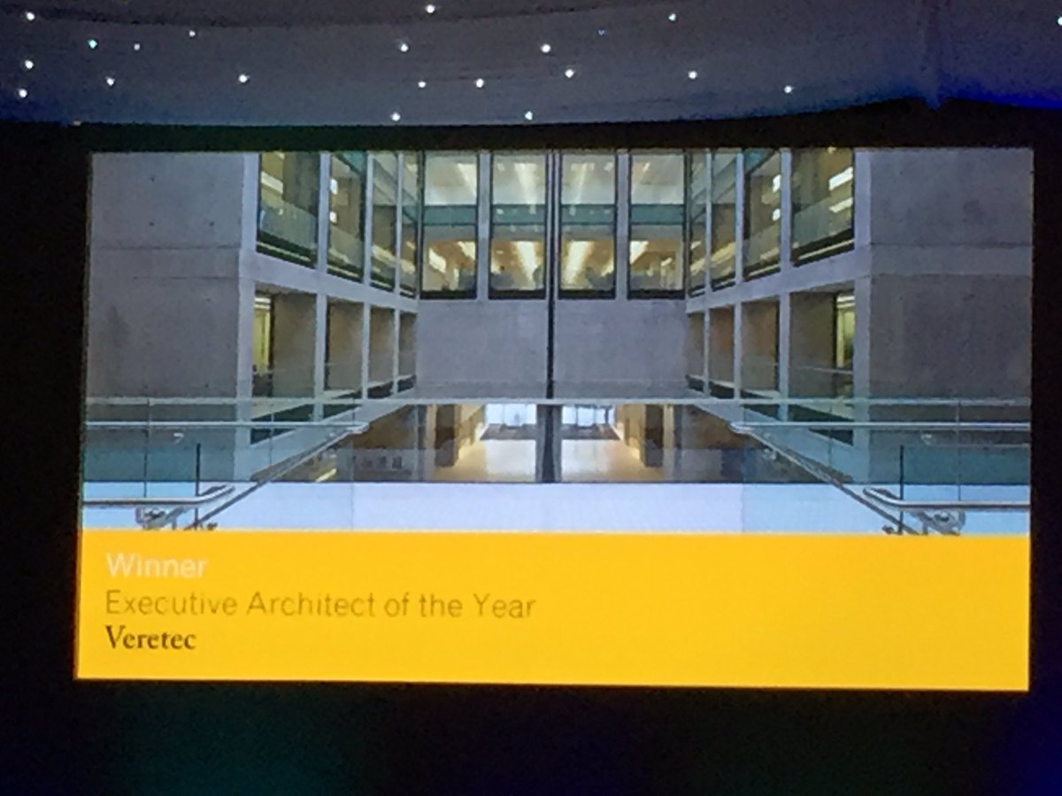 AukettSwanke's tweet photo. Congratulations to @Veretec_Studio for winning Executive Architect of the Year in the 2016 #AJ100! https://t.co/UIJKjUV0lx