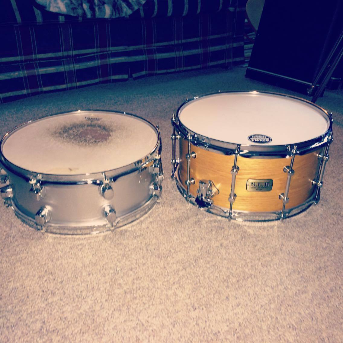 SyntheticArmy's tweet photo. Jonah got a new snare drum! Time to retire the old one that's been everywhere with us. https://t.co/CZFZM7Y1Vn