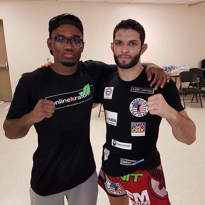 RFAfighting's tweet photo. Great show of respect from @PrettyBoyMMA89 + @ThiagoMoisesMMA.
They had a great title fight at #RFA38!
#RFANation https://t.co/ZEvoOtQNLP