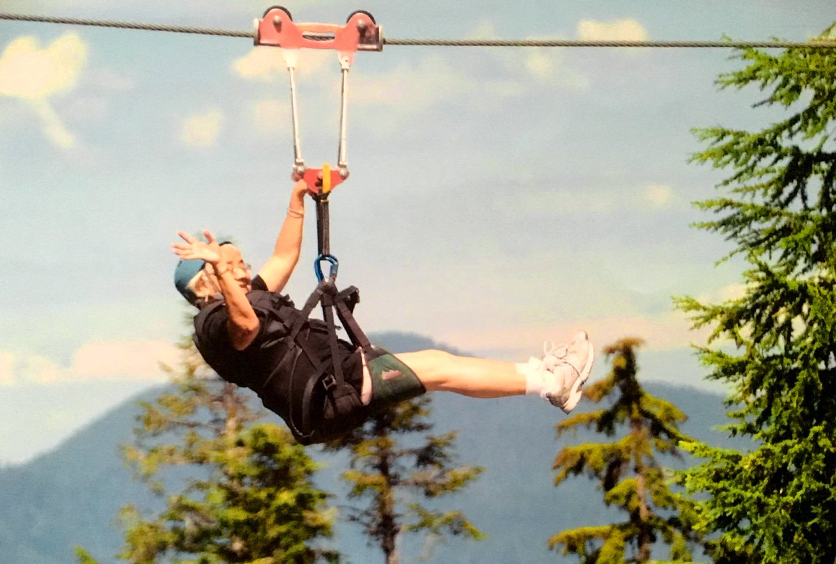ugm's tweet photo. This is what pure joy looks like. @DreamOnFDN  granted Jahleh's wish of zip lining at 76! They'll be at #UGMSC2016. https://t.co/ug5pyw0OdY