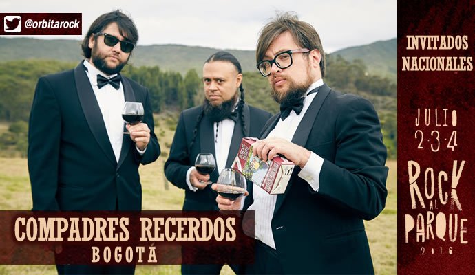 Orbitarock's tweet photo. #CompadresRecerdos es otra de las bandas nacionales invitadas a #RockalParque2016 https://t.co/leBd8WOlY0