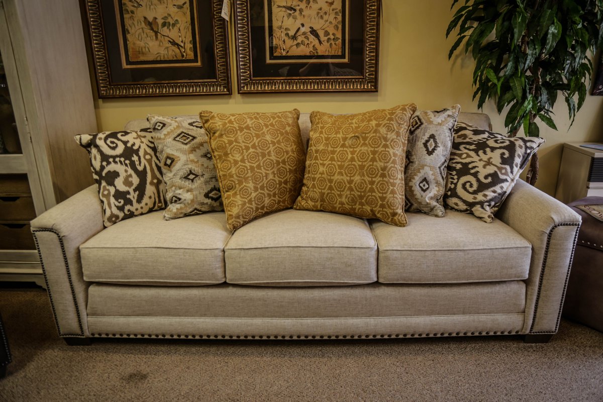 Throw pillows are a great way to add some color or different textures to your sofa. youtu.be/yg40evIvKAY