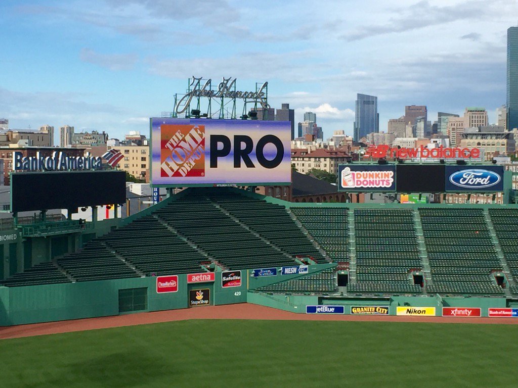 The Green Monster shares the field w/HD PRO. Our VIPs will receive a special tour of this iconic park! @jrieves
