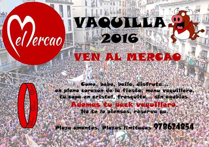 #VaquillasElMercao
Climatizacion,copas en vaso de cristal,los mejores menús y música todo el día!
<a href="/mercaodeteruel/">elmercaodeteruel</a>
