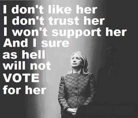 mrmrsnever's tweet photo. #fighton #NeverHillary #HillaryIsNotTheWinner #HillaryDoesNotRepresentMe #hillarylied https://t.co/2N9BGdGlW8