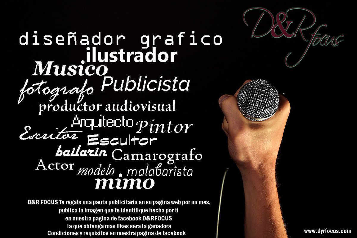 dyrfocus's tweet photo. https://t.co/a6HMXWantx
#pautadyrfocus #fotografos #ilustradores #Escritor #actor #musico #cantante https://t.co/OfVv9nZsDW