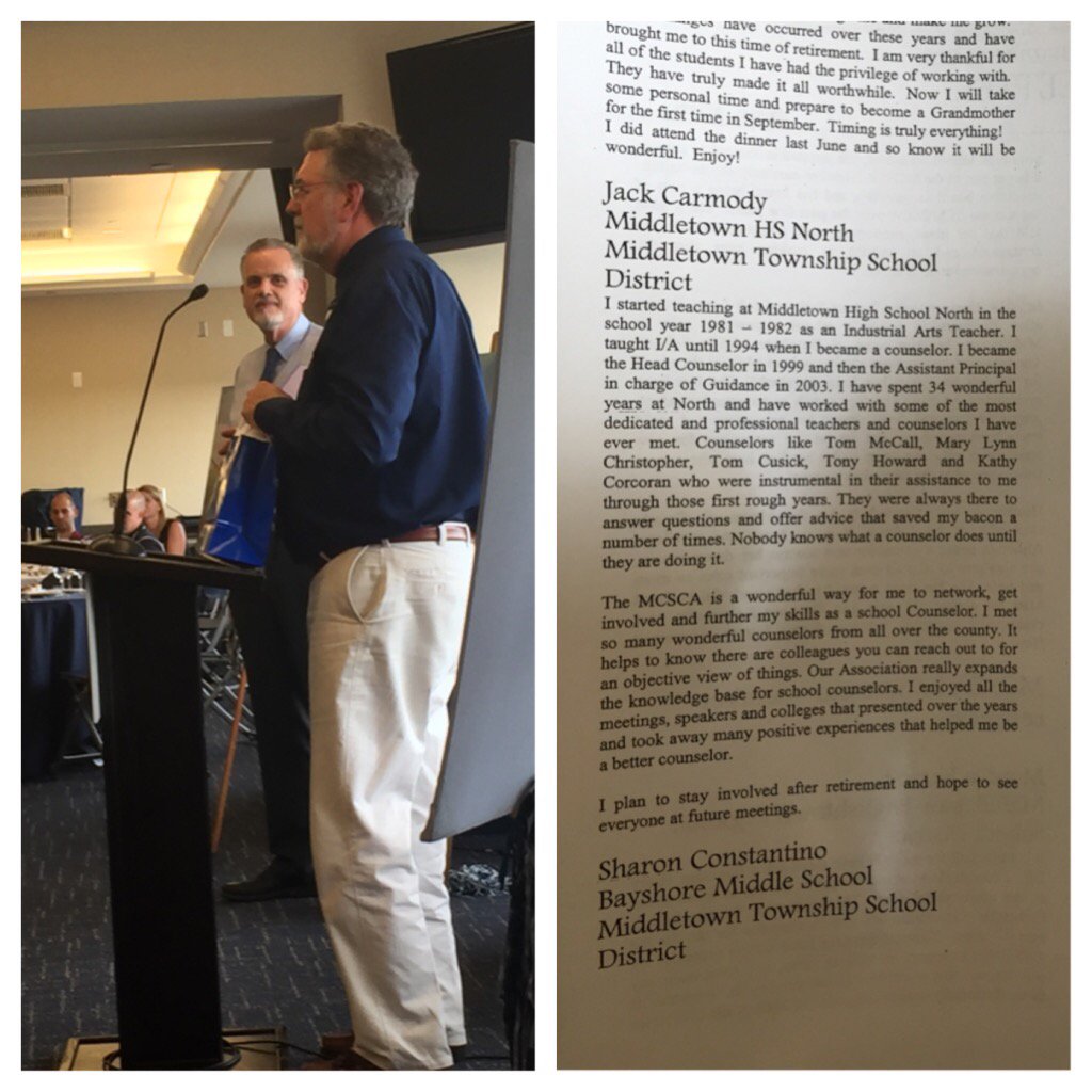 JSilvestri_BMS's tweet image. Honoring Mr. Carmody at the #MCSCA dinner! Thank you Jack!! #MTPSpride #mcsca @HighSchoolNorth @NorthGuidance