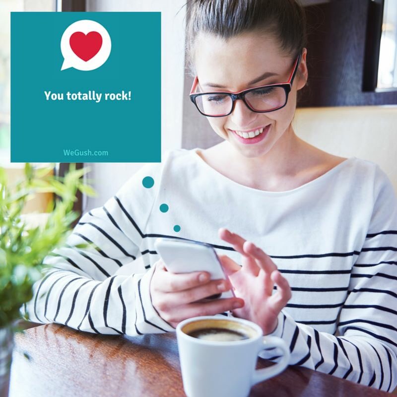 It's #NationalBestFriendsDay. Send yours a Gush from the free WeGush app! #gratitude #friendshipgoals