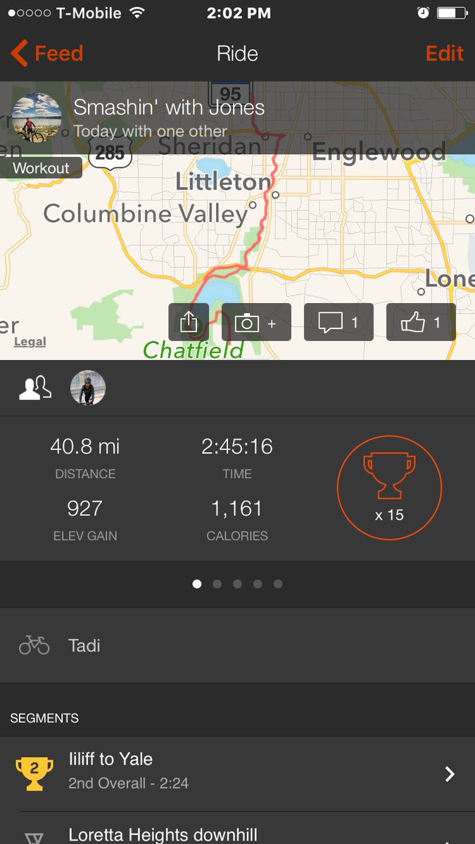 timaxiom's tweet photo. 40 miles thru Chatfield State Park! #roadcycling #thronebicycles #phantom #lovecolorado #mickeysmaltliqour https://t.co/OjtIWvCMzd