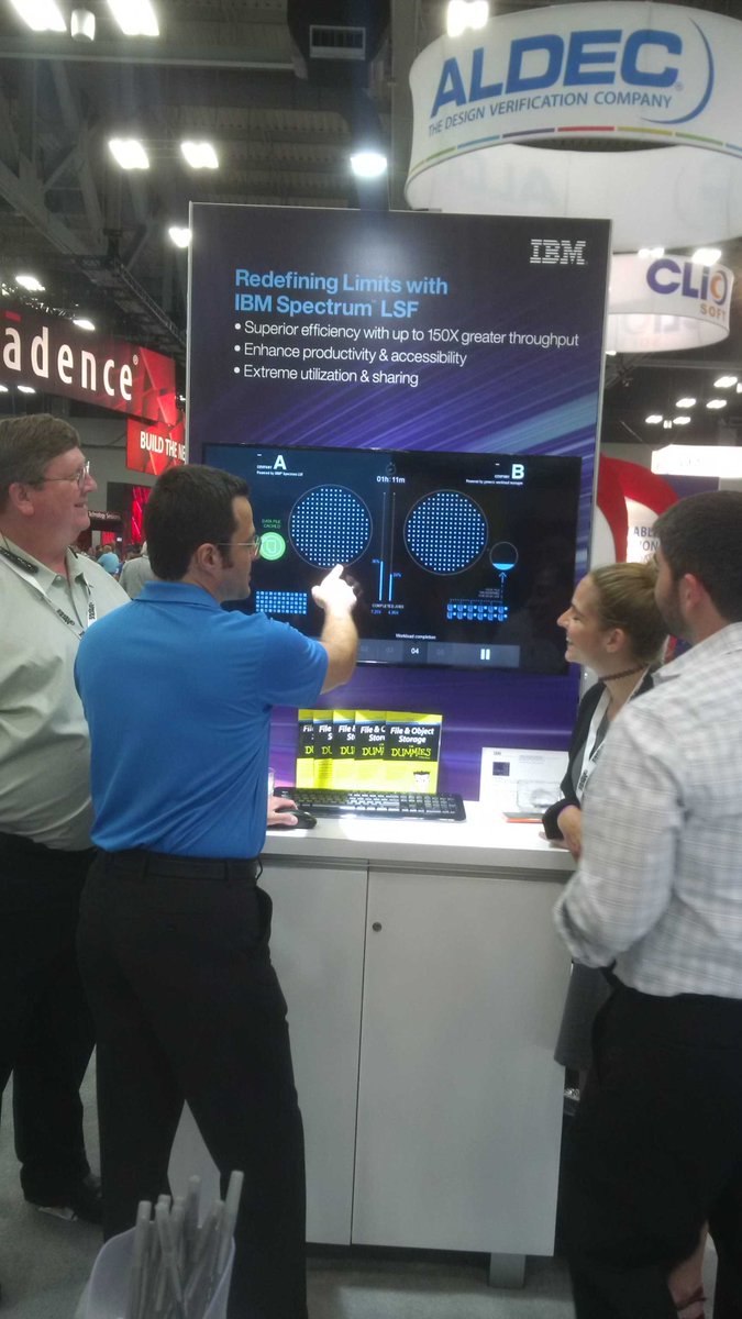 gabor_samu's tweet photo. Demonstrating #IBM Spectrum LSF 10.1 at #53rdDAC. Accelerate Time to Results with #IBM @IBMSDI https://t.co/hzvWMpeMn2