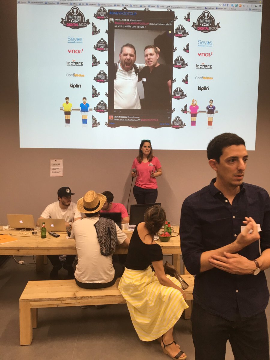 vanessacriton's tweet image. Ça swingue pour les 8eme de final sur la #BABYFOOTCUP @Digital_andCo