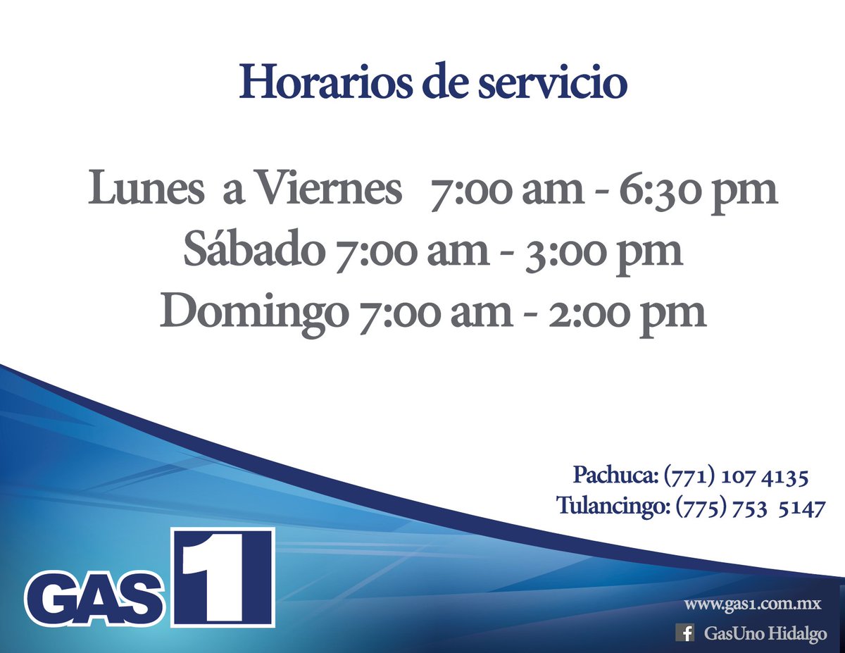 Gas1Oficial's tweet photo. Recuerda nuestros horarios para que hagas tu pedido... ¡Estamos a tus órdenes! #Gas1 https://t.co/q0cOS8nOia
