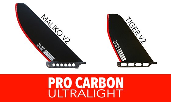 The new #MalikoV2ProCarbon &amp; #TigerV2ProCarbon #SUP #race fins are now available goo.gl/oRmR72