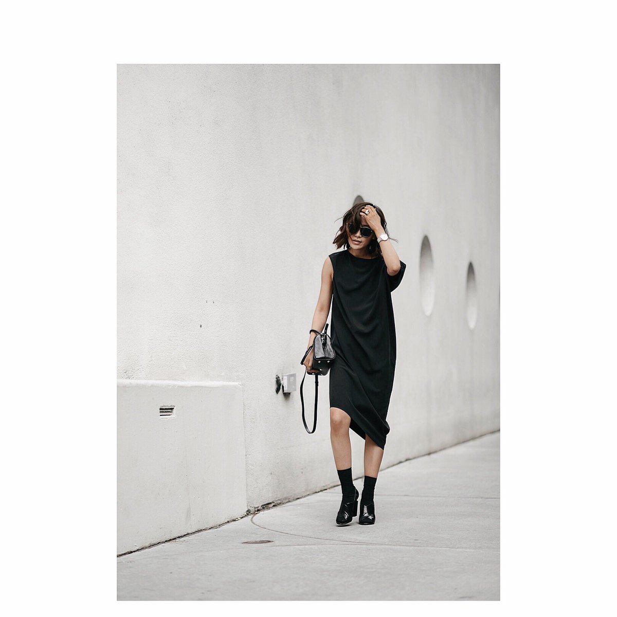 #Draping now live #ontheblog: bit.ly/1rdIfPd #ootd #styleblog #minimalist #punkchic #edgyelegance #allblack