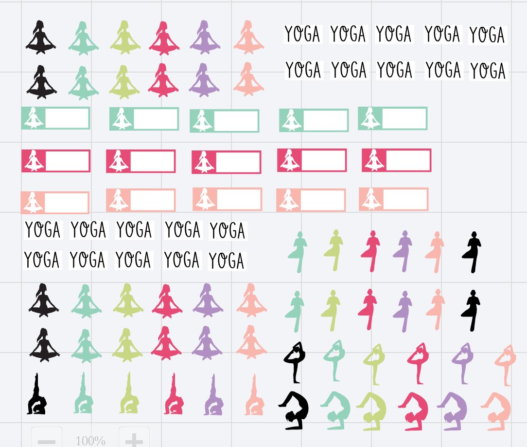 PlanWithNicole's tweet image. New listing in the shop!  Yoga stickers! etsy.me/1YaiagZ #planneraddict #plannerstickers #erincondren