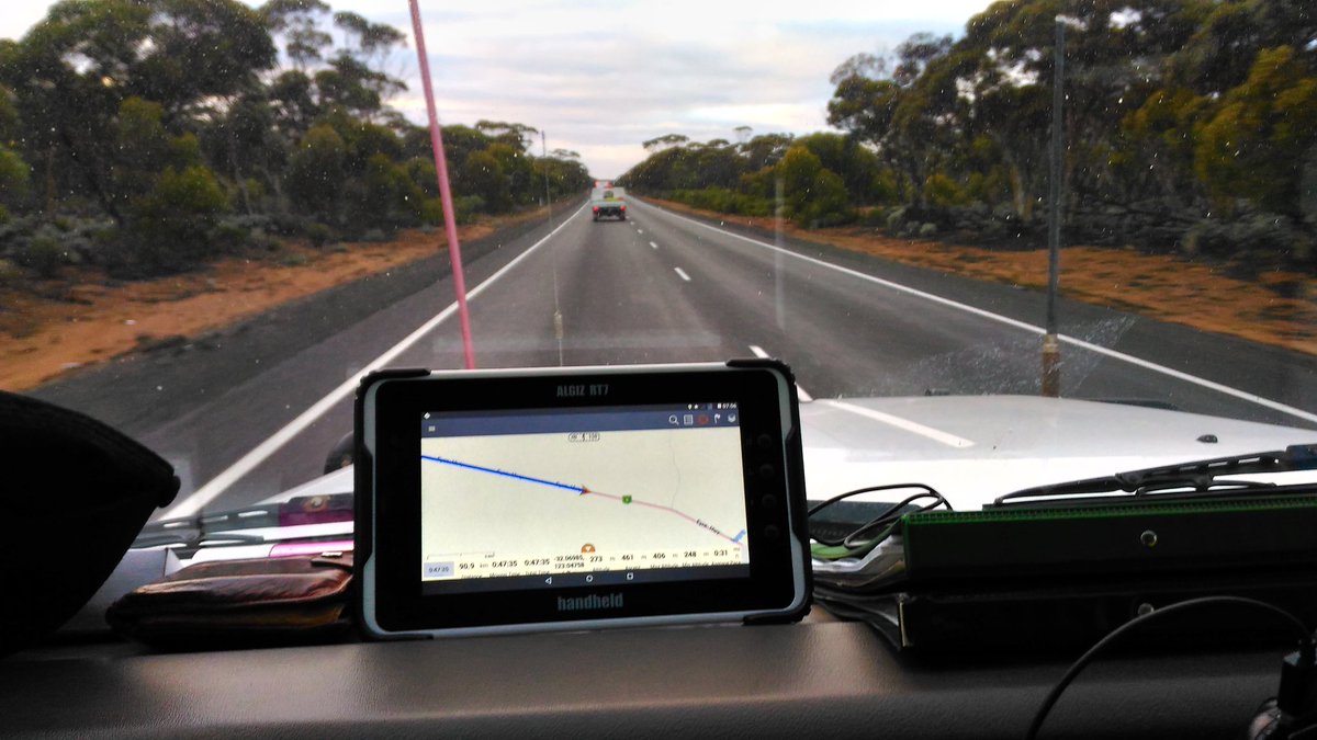 GyroMax1's tweet photo. Algiz RT7 leading the way. Outback WA. #GyroMax #Handheld #algiz #algizrt7 #hema #hemaexplorer https://t.co/gstFUoW5En