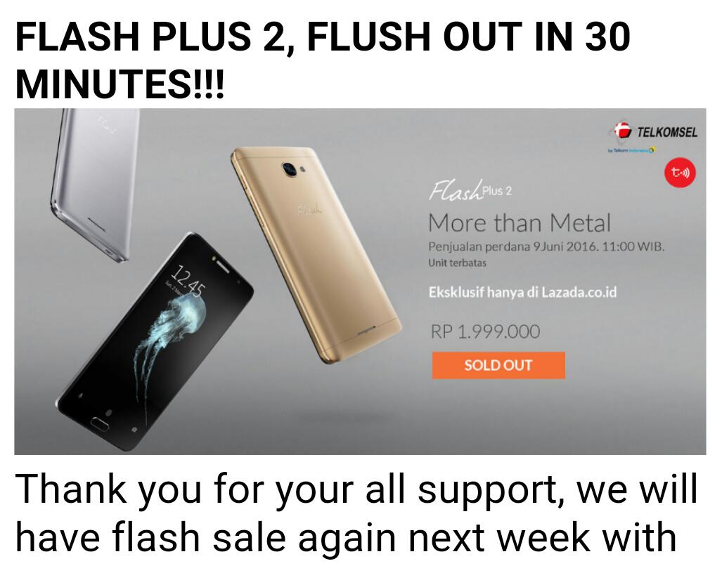 ObatGaptek's tweet image. Congratulations @flash3c_id #flashplus2 #morethanmetal