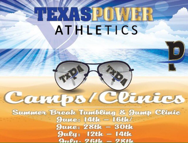 TxPowerAthletic's tweet photo. #TxPA #tumbling & #jumps clinics open to the public 💙 reg. Online or call 512-284-9211 #flip #twist #cheer #austin https://t.co/maqFTPfUFy