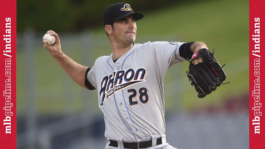 MLBPipeline's tweet photo. .@AkronRubberDuck's @Papaplut23: 7.2 IP, 5 H, 2 ER, season-high 13 K. @Indians' No. 15: https://t.co/jiiIfyiEnI https://t.co/KI34N6riKG