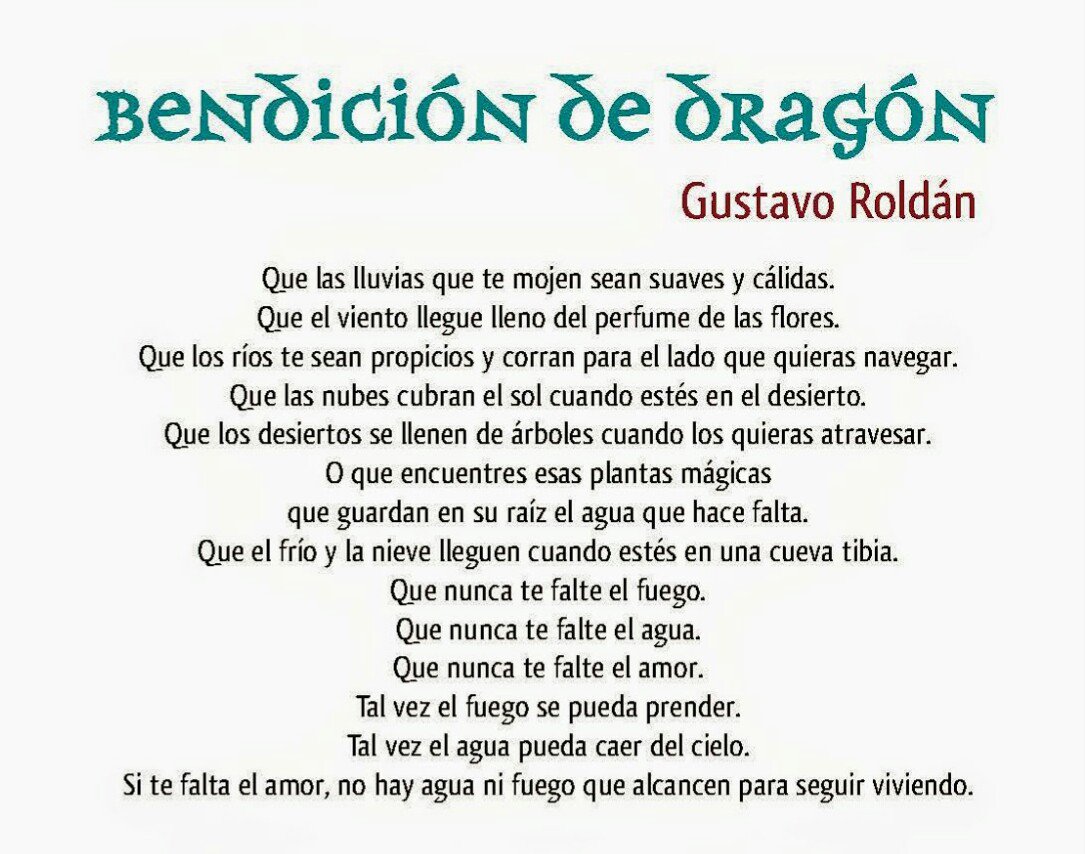 Resultado de imagen para bendición de dragón roldán