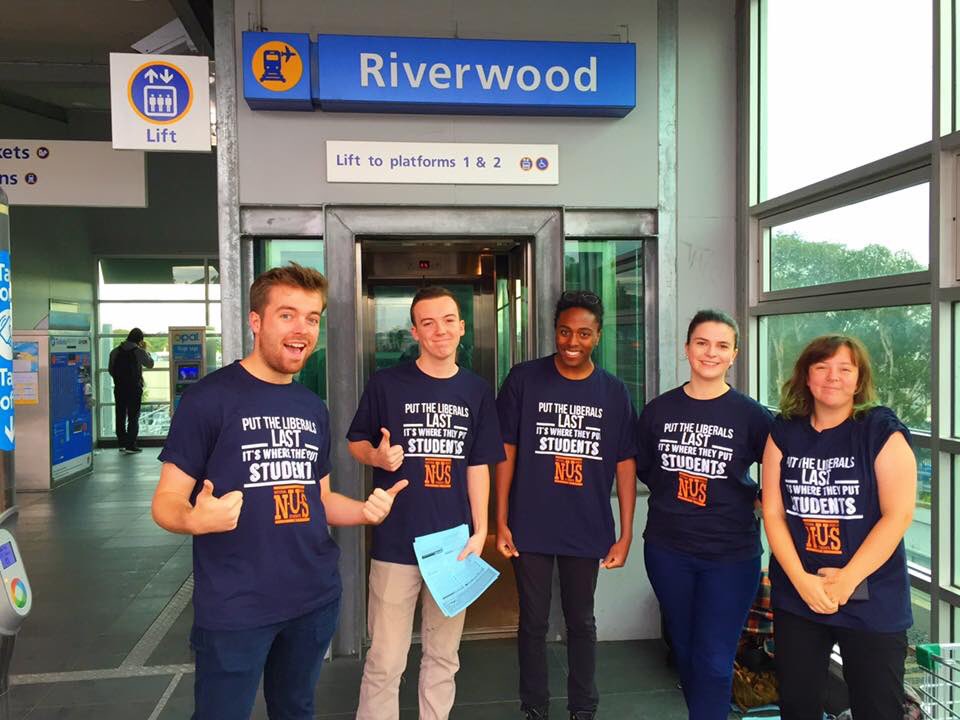 Max Murphy (@nus_education) on Twitter photo Out with students at Riverwood station talking about 100k degrees. Good reception from public! #Auspol <a href="/Birmo/">Simon Birmingham</a> Out with students at Riverwood station talking about 100k degrees. Good reception from public! #Auspol <a href="/Birmo/">Simon Birmingham</a>