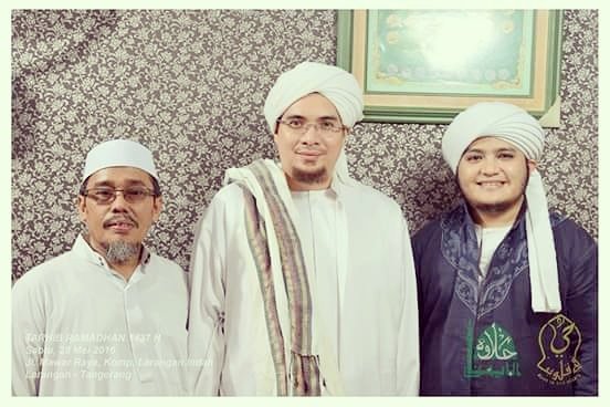 Bersama Habib Jindan bib Jindan di acara tarhib ramadhan