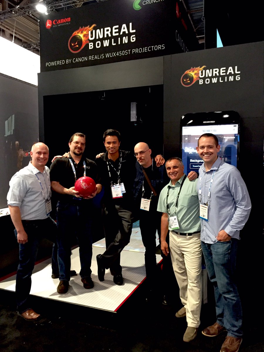 GSTechs's tweet image. Checking out Crunchy&apos;s #UnrealBowling - #InfoComm16 @crunchylogic
