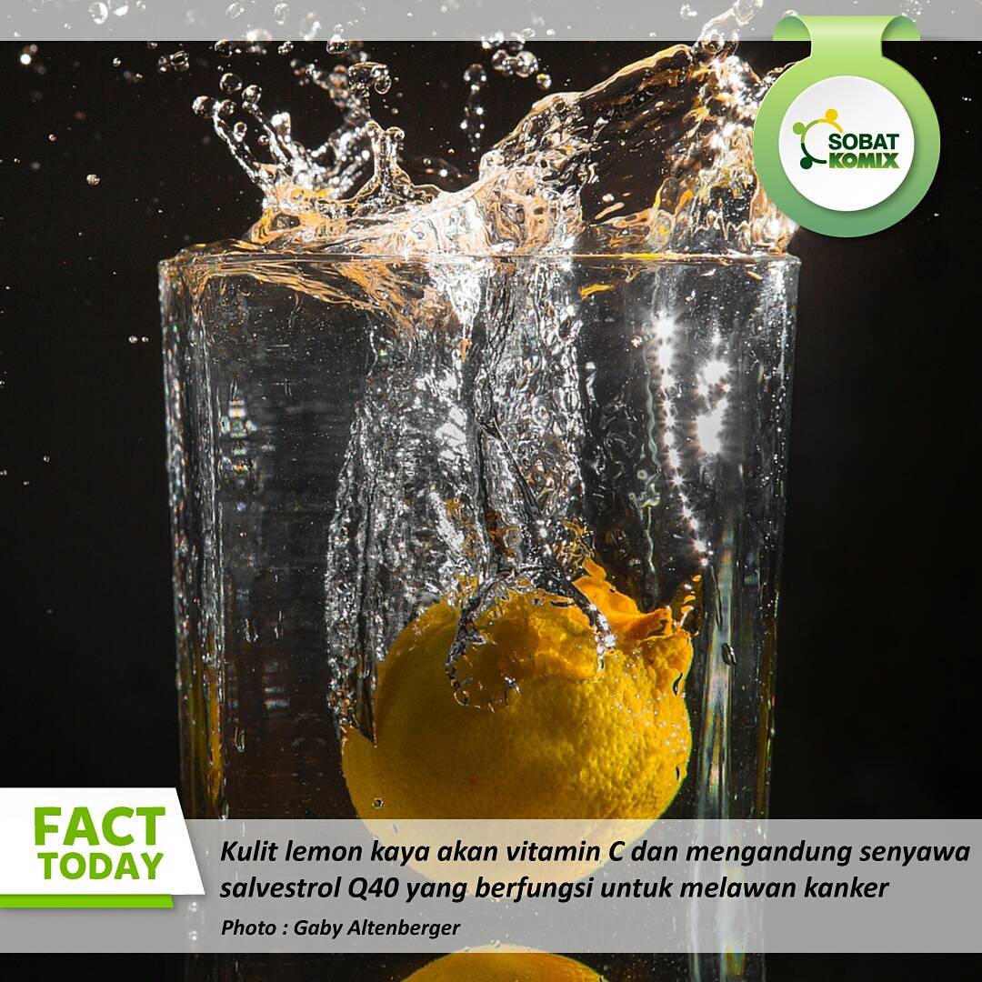 #FactToday Kulit lemon kaya akan vitamin C dan mengandung senyawa salvestrol Q40