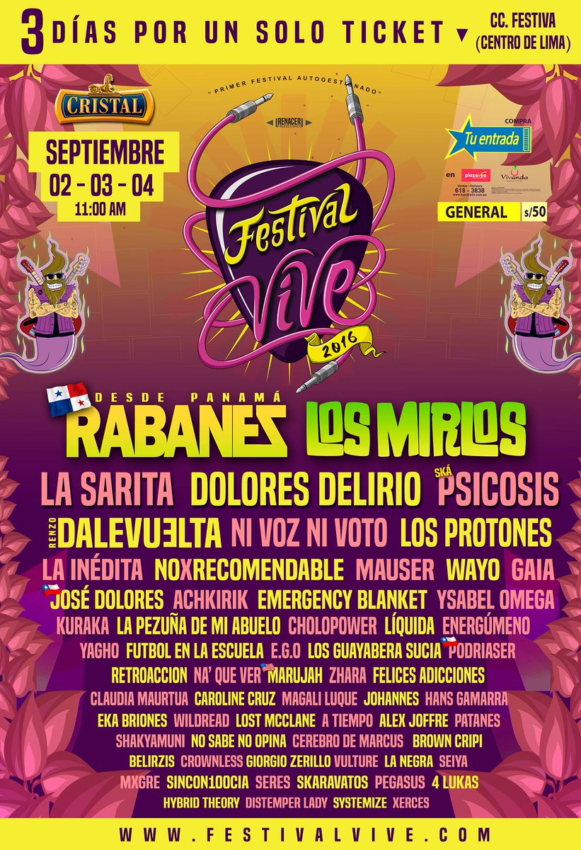 MilaGPeru's tweet photo. Hola @fatimasaldonid lo máximo estar en contacto por aqui wapa! Ya se viene #FVive2016 #RockPeruano https://t.co/SRjJ8iBood