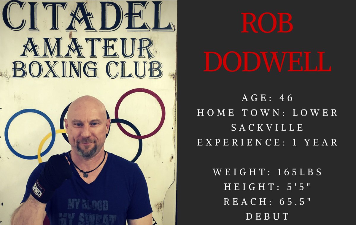 CitadelBoxing's tweet image. More Tale of the Tape for Saturday's Fights! @BoxNovaScotia @doodle1970 @cdodwell @tcz3379