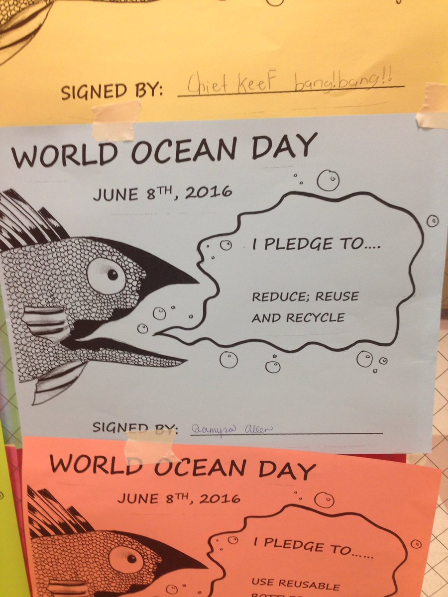 Duff_SciLRHS's tweet photo. Happy World Ocean Day!! LR students pledge to improve their habits.#48DaysofBlue https://t.co/4lm1NXKOaj