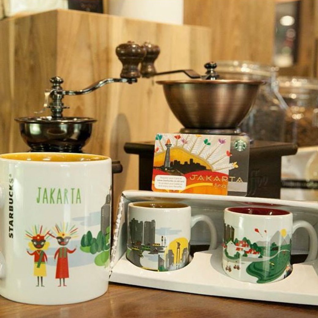 Get half price beverage vouchers by activating Starbucks Card Jakarta/purchasing Jakarta Mugs/Demitasse 1-22 June