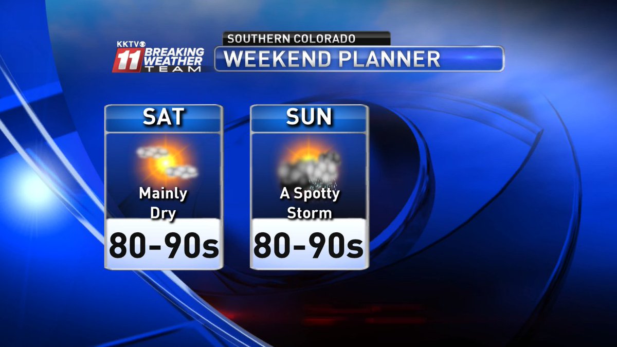 KKTV11News's tweet image. It's never too soon to look ahead to the weekend... #cowx