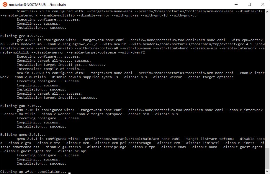 noctarius2k's tweet photo. Compiled a #Dlang #ARM #Crosscompiler in #BashOnWindows :) - basic troubleshooting thanks to #WindowsDefender =/ https://t.co/oorfkZQERf