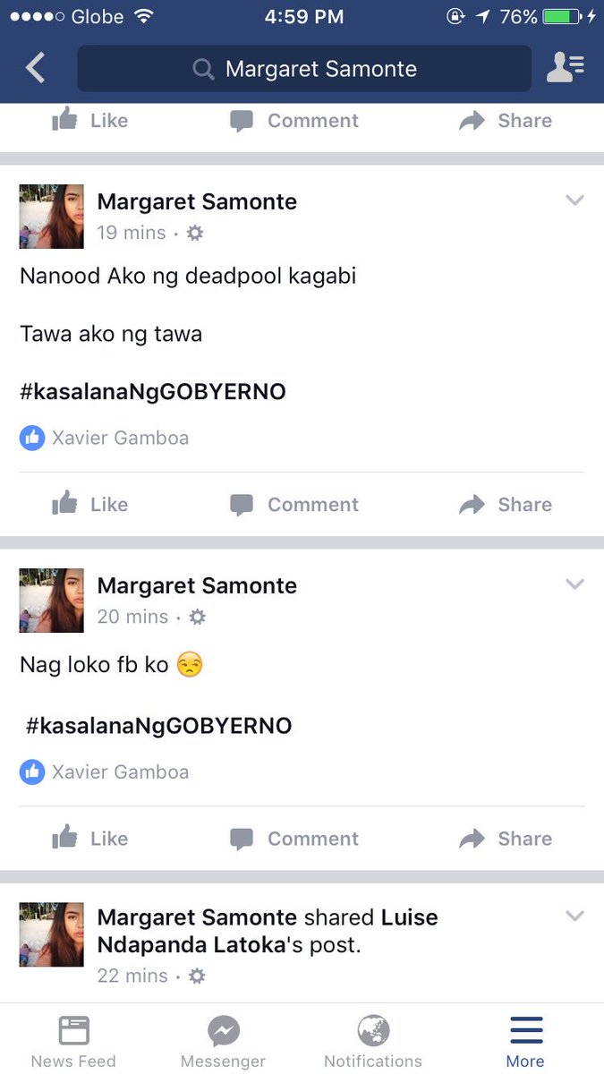 marge_samonte's tweet photo. Blaming 103 #kasalanaNgGOBYERNO typical pinoys 😂😂😂😂 https://t.co/zx5Gd2RcSH