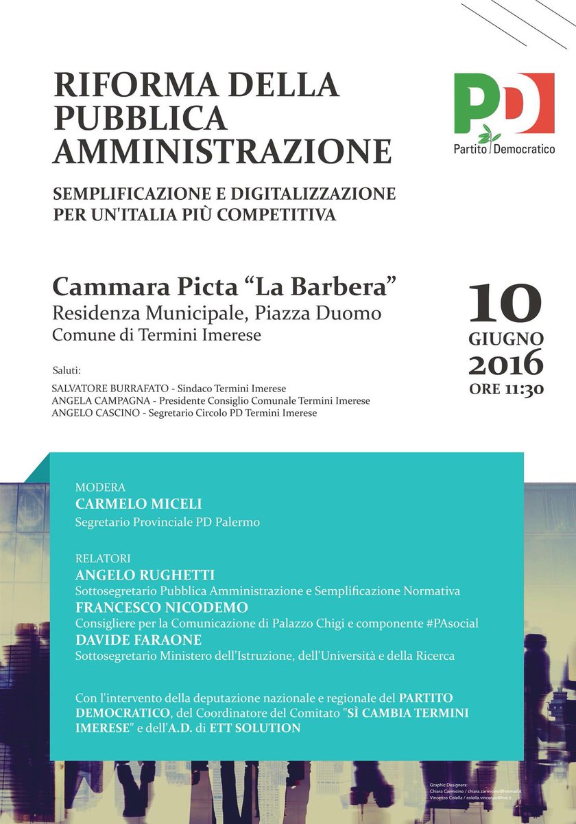PD_PALERMO's tweet photo. Domani a Termini Imerese 11:30 parleremo di Semplificazione della Pubblica Amministrazione https://t.co/qjsYl3Es7O https://t.co/kc4fKNsbhA