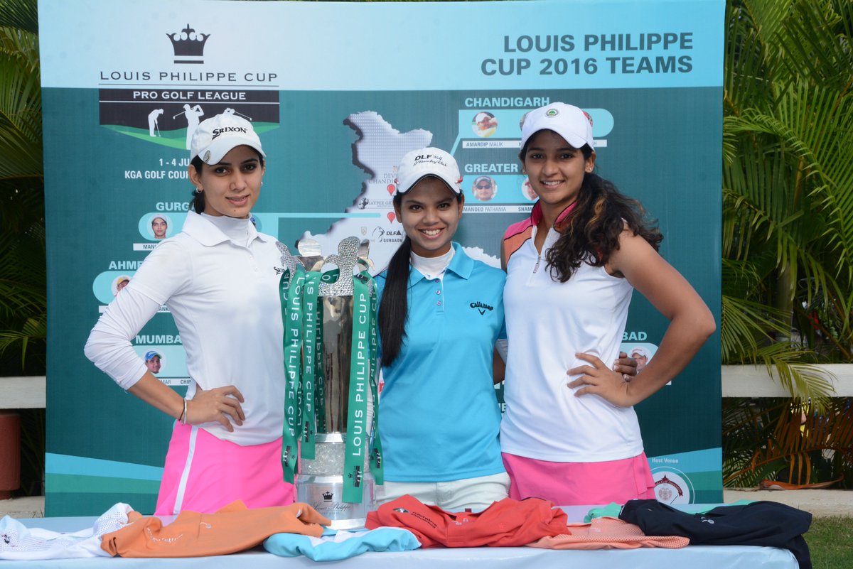 MilendSingh's tweet photo. Ankita Tiwana, @vanikapoorgolf & Neha Tripathi at #LPCup2016 https://t.co/YKCuan2ORu