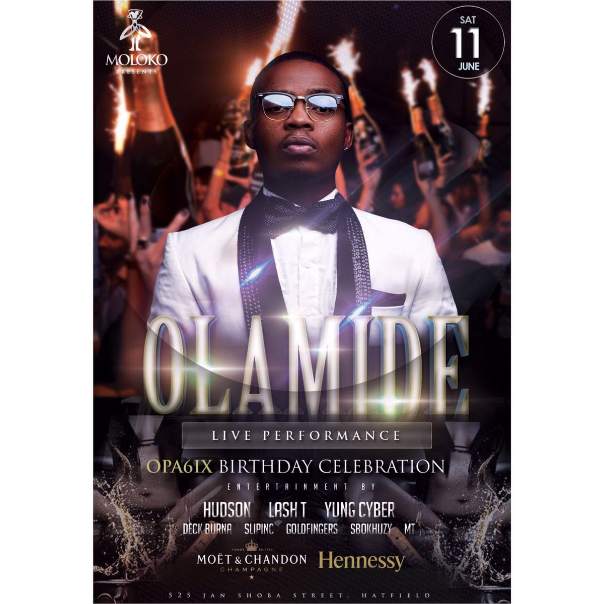 itsBravedee's tweet image. This Saturday is never gonna be the same . as @olamide_YBNL storms @MolokoPretoria . @Opa6ix Bday celebration #Jesu