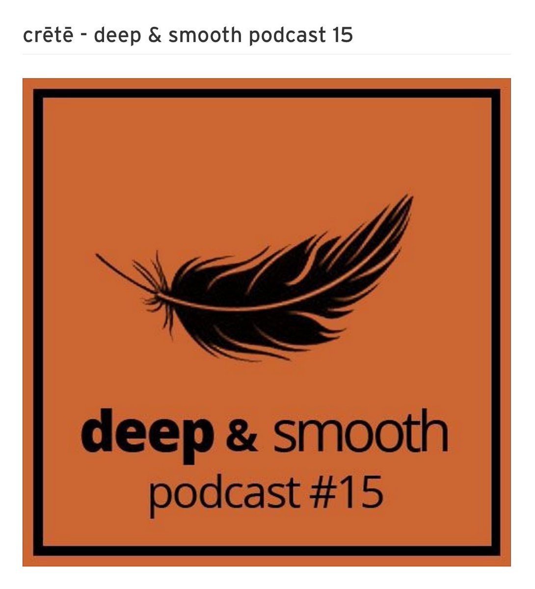 SUBVAULT's tweet photo. crētē - Deep&amp;Smooth Podcast 15

#Deep #DownTempo #Minimal #Dub #DubTechno #Techno #Podcast

https://t.co/wpgjwSlPg3 https://t.co/wXRHvUjKLX