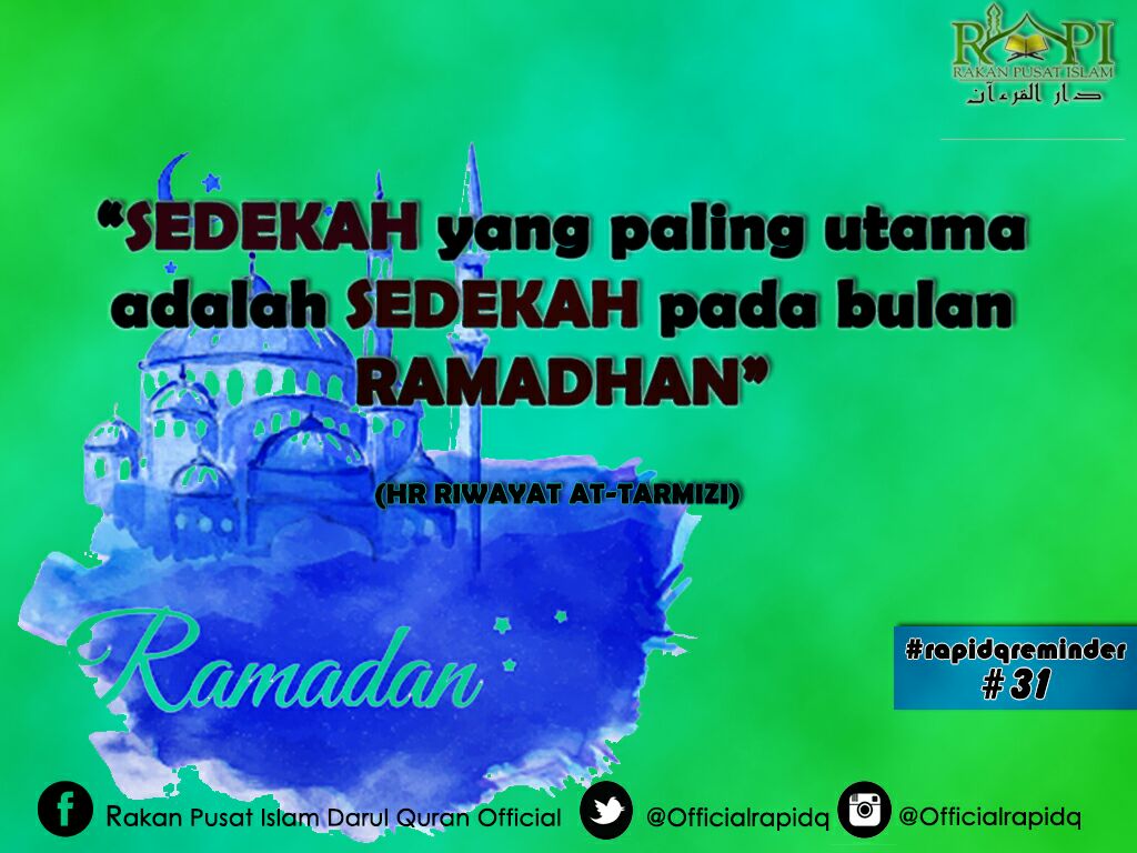 officialrapidq's tweet photo. #RamadhanRapi #RapiDQReminder #31 #PublisitiInformasiRapi https://t.co/YyJTkDWBf6