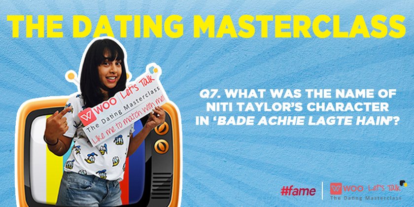 DateOnWoo's tweet image. #WooLetsTalk Q7 about @niti_taylor is out. How many did you get right so far? #NitiTaylor #Fame #DatingMasterclass